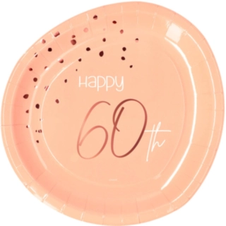 Papperstallrikar 60 År Lush Blush