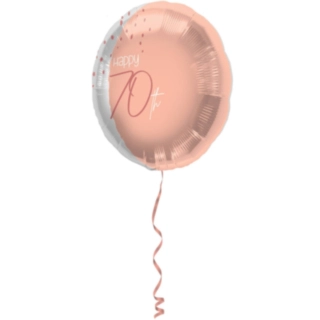Folieballong 70 År Lush Blush