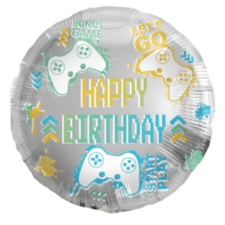 Happy Birthday Gaming Folieballong