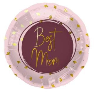 Best Mom Folieballong Rosa