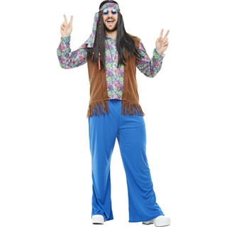 Blommig Hippie Maskeraddräkt Plus Size