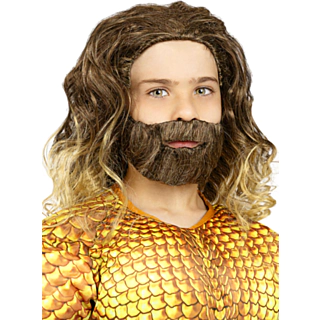 Aquaman® Peruk & Skägg Barn