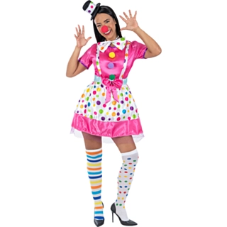 Klänning Clowndräkt Rosa