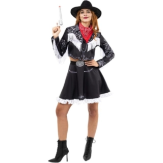 Cowgirl Maskeraddräkt Svart