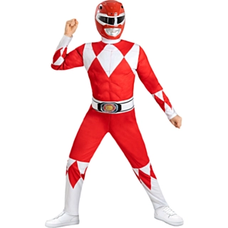 Power Rangers® Röd Barndräkt