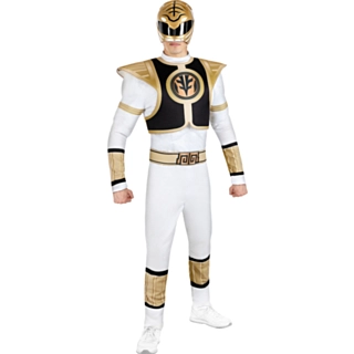Power Rangers® Vit Maskeraddräkt