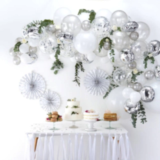 Ballongbåge DIY Silver