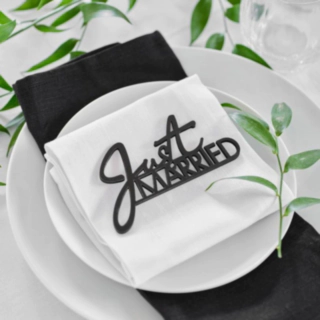 Just Married Bordsskylt