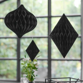 Honeycomb Takdekorationer Svart
