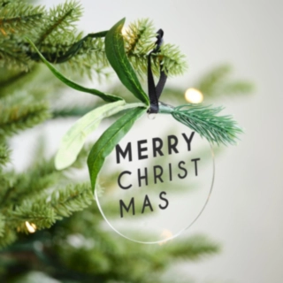 Merry Christmas Akryl Julpynt