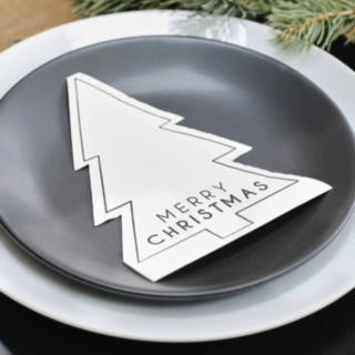 Julgran Merry Christmas Servetter