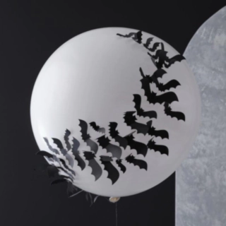 Flagermus Kæmpe Ballon Hvid