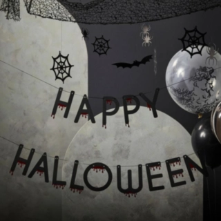 Happy Halloween Girlang Svart