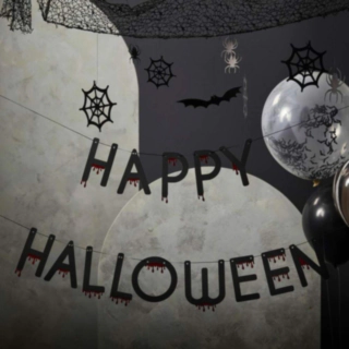 Happy Halloween Girlang Svart