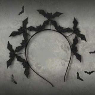 Fladdermus Diadem Svart