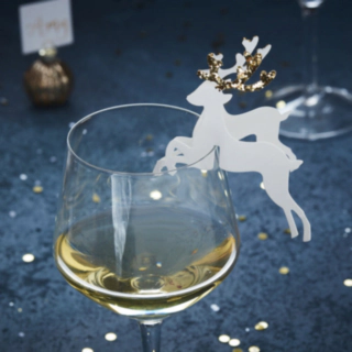 Gold Christmas Glasdekoration