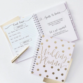 Wedding Planner Bok Guld