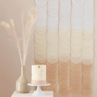 Ombre Bakgrund DIY Vit/Brun