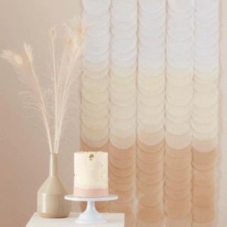 Ombre Bakgrund DIY Vit/Brun