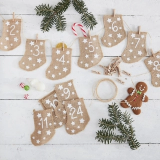 DIY Jute Julkalender