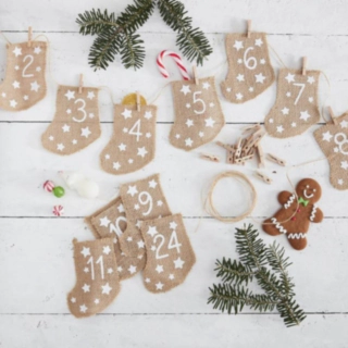 DIY Jute Julkalender