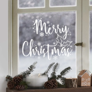 Merry Christmas Fönsterklistermärken