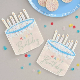 Happy Birthday Tårta Servetter