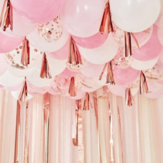 Ballonger Tak Kit Rosa/Roséguld