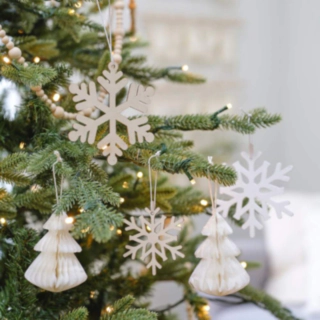 Hängande Snnöflingor Julgranspynt