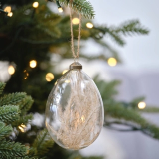 Pampasgräs Glas Julgranskula