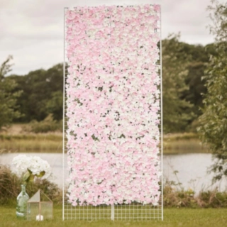 Blomstervägg Ljusrosa