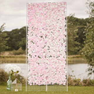 Blomstervägg Ljusrosa
