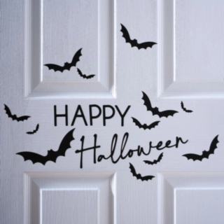 Fladdermöss Halloween Klistermärken