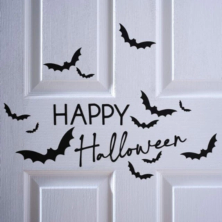 Fladdermöss Halloween Klistermärken