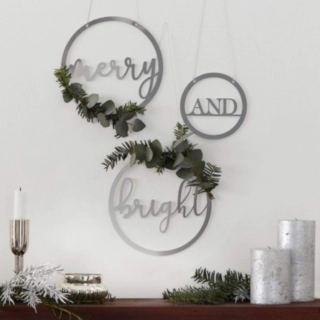 Merry & Bright Akrylskylt