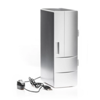 Mini USB Kylskåp Silver