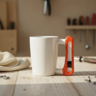 Verktyg Mugg Med Tapetkniv