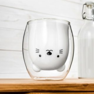 Katt Dubbelt Termoglas
