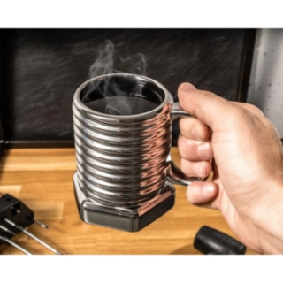 Skruvformad Mugg Silver
