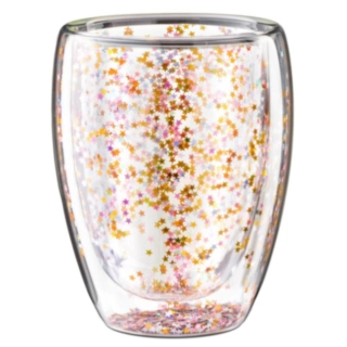 Glitterstjärna Dubbelt Termoglas