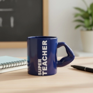 Super Teacher Mugg Blå