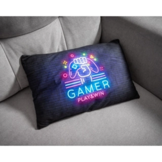 Neon Gamer Play & Win Kudde