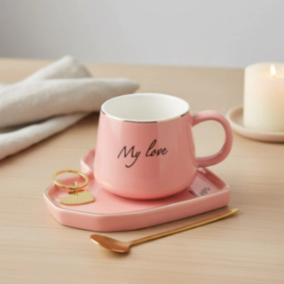 My Love Mugg Presentset Rosa