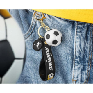 3D Fotboll Nyckelring