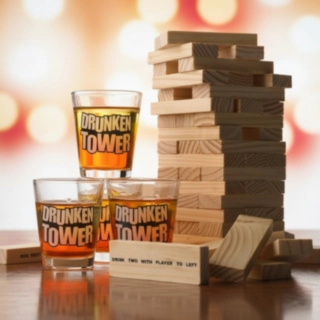 Drunken Tower Jenga Drickspel