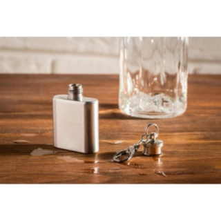Mini Fickplunta Nyckelring Silver