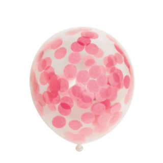 Konfettiballonger Ljusrosa