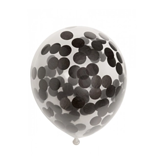 Konfetti Ballonger Svarta