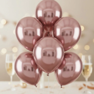 Krom Latexballonger Roséguld