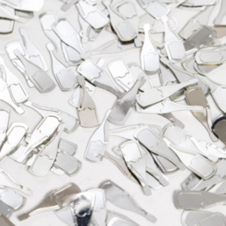 Champangeflaska Konfetti Silver